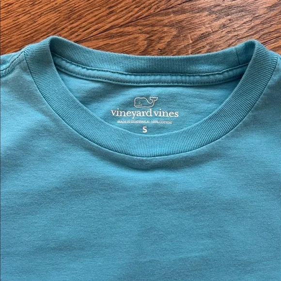 Vineyard Vines Short Sleeve Pocket Tee in Aqua Blue - Picture 3 of 4